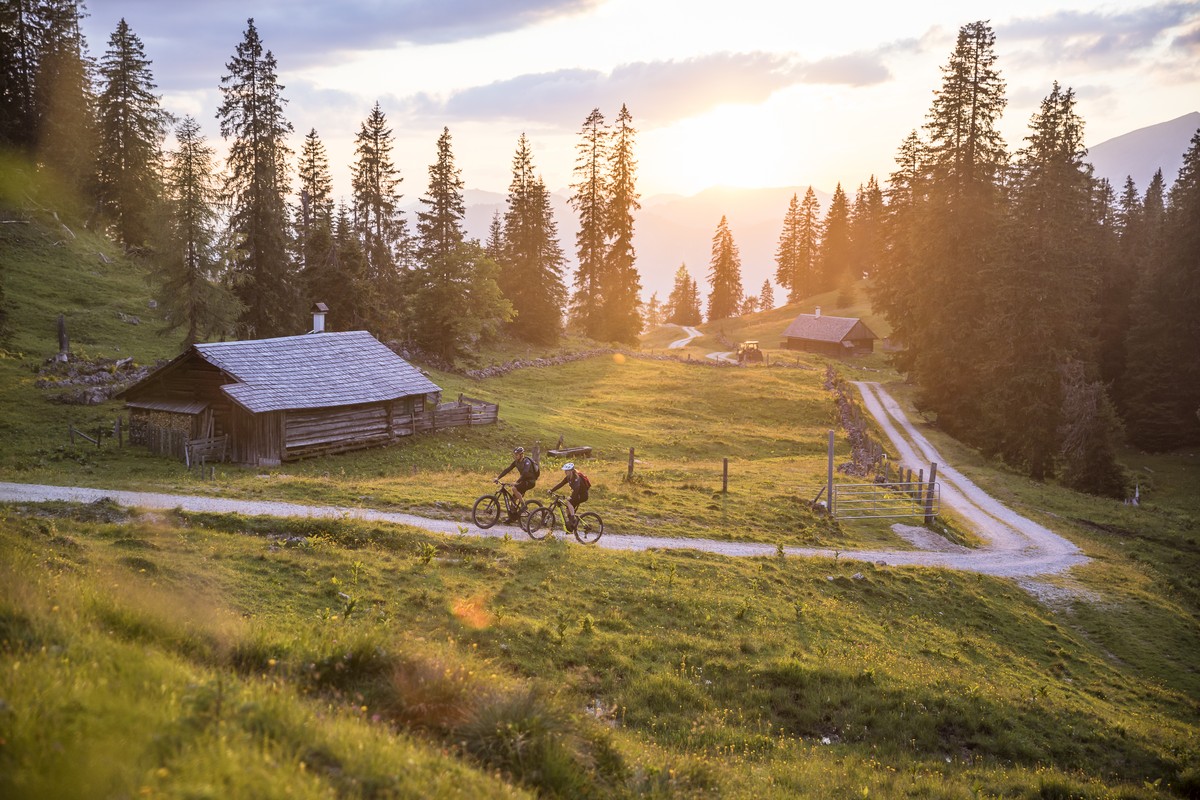 Mountainbiker Plankensteinalm