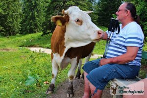 Wahre Tierliebe! Im Wandergebiet Zwieselalm