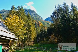 Goldener Herbst bei der Klaushofstube